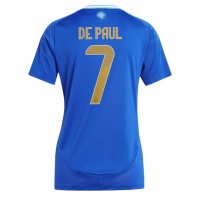 Camisa de time de futebol Argentina Rodrigo De Paul #7 Replicas 2º Equipamento Feminina Copa America 2024 Manga Curta